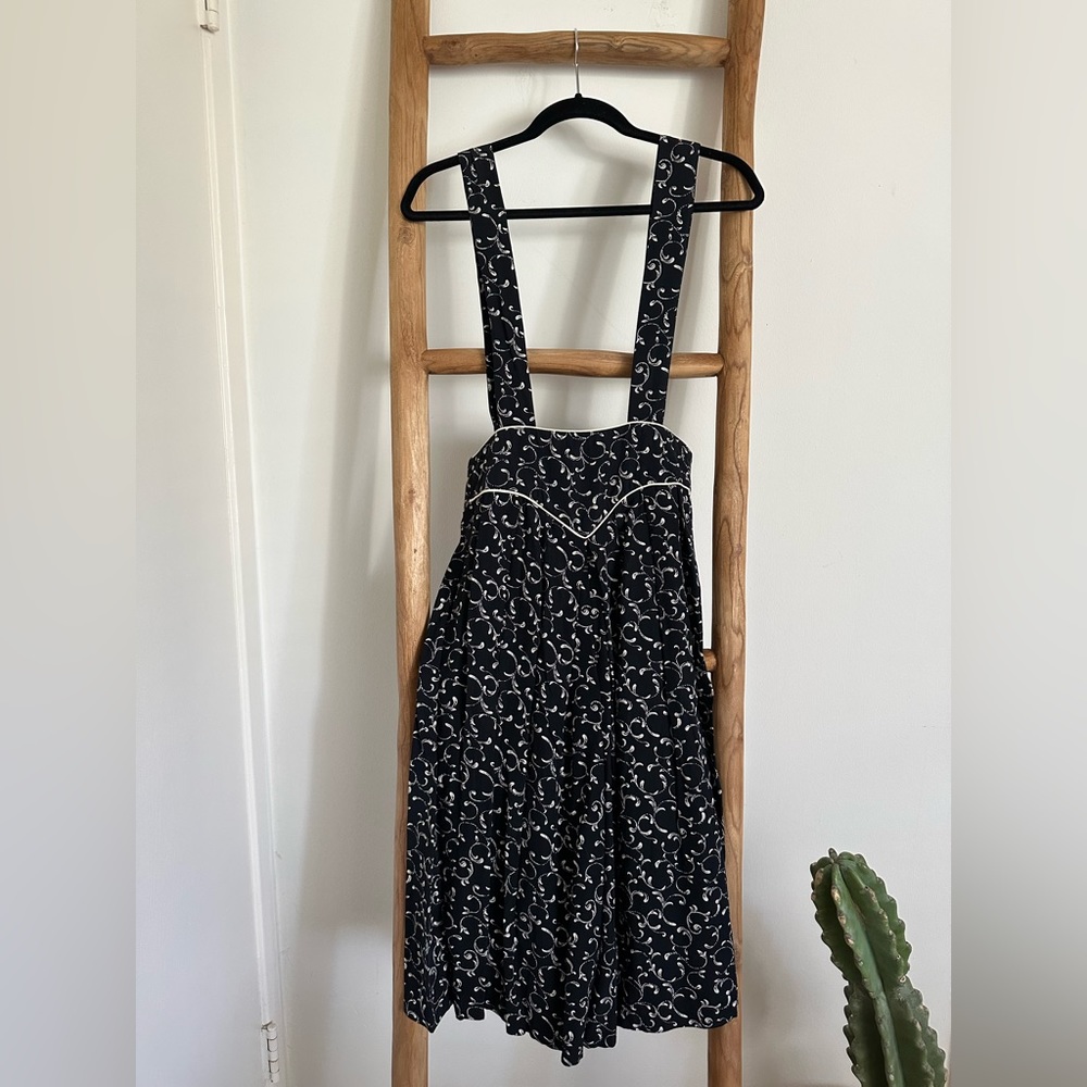Vintage jumper with suspenders